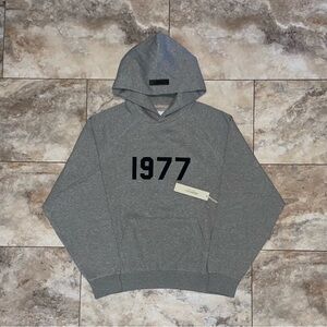 Fear of God Essentials Essentials 1977 Hoodie Dark Oatmeal Size Small